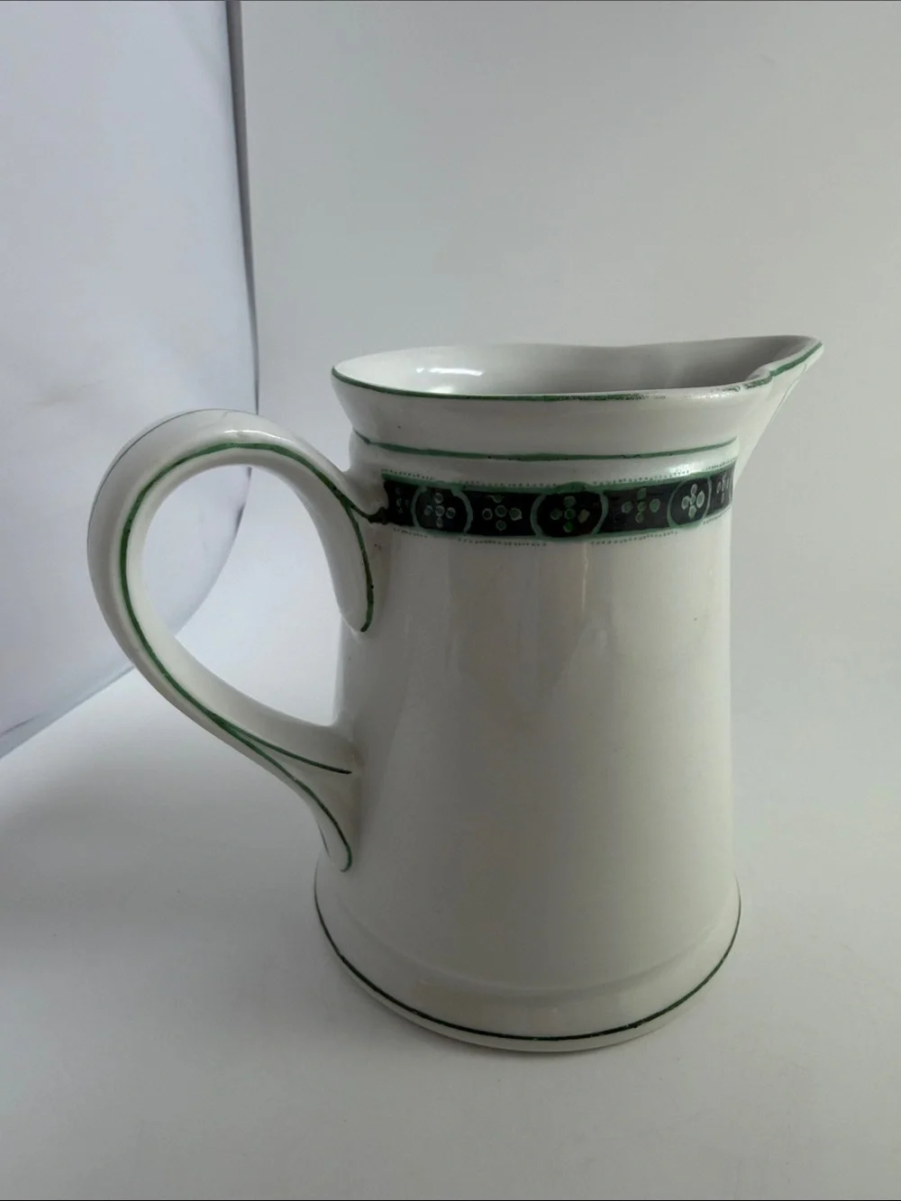 Creamer Pitcher Stoneware 4.75” tall